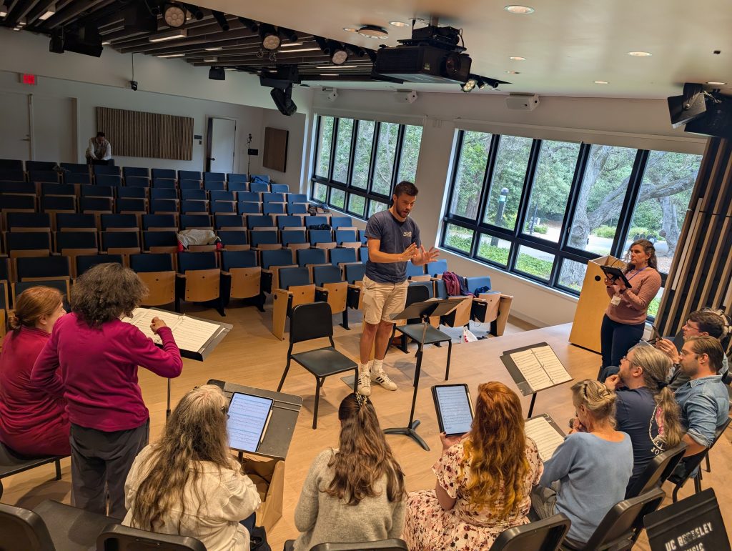 A Josquamp rehearsal